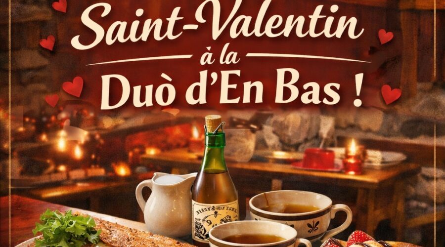 Ouverture exceptionnelle le samedi de la Saint-Valentin à Duô d’En Bas